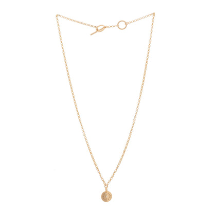 Hermes 18K Rose Gold Diamond Gambade Clou de Selle Necklace 3 of 6
