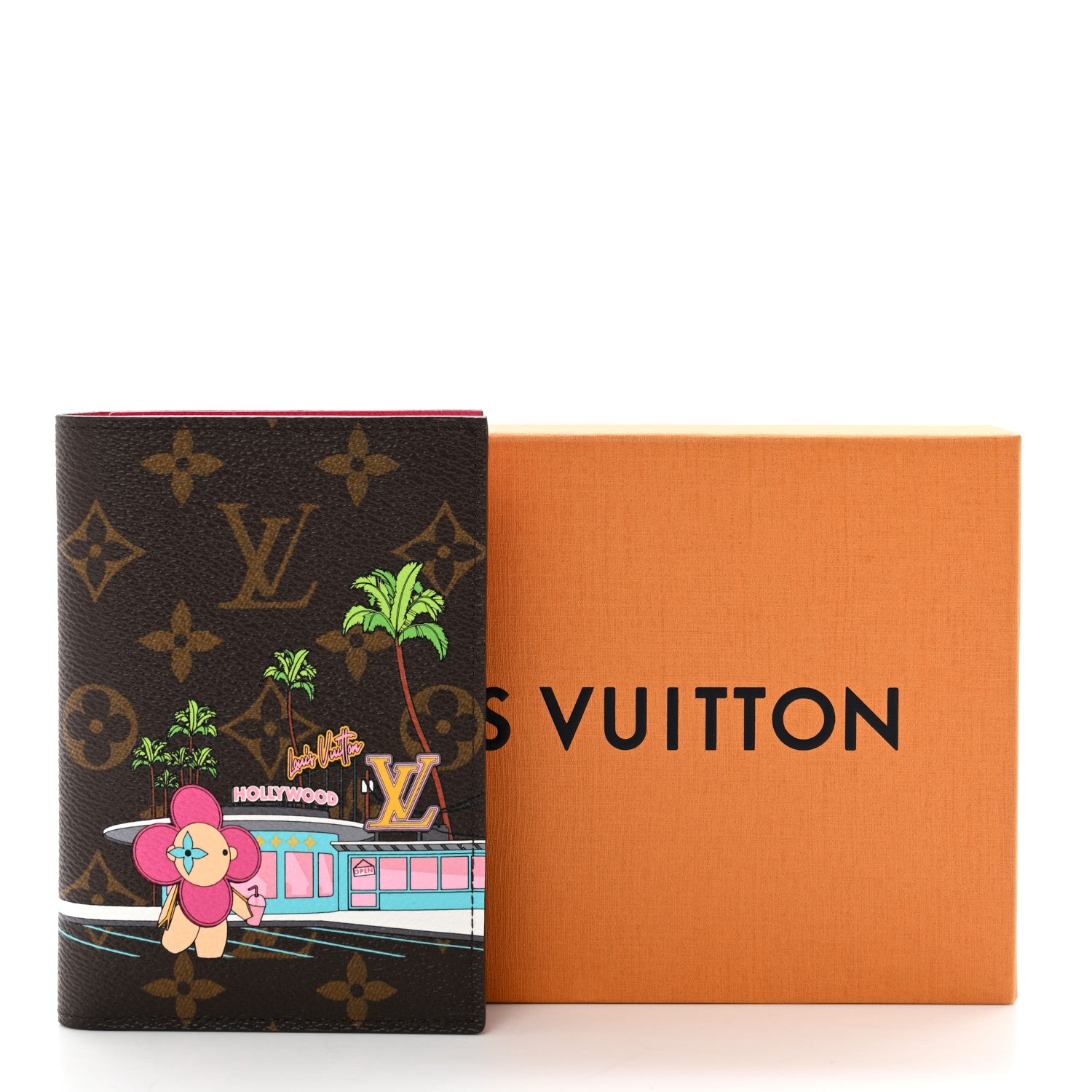 Louis Vuitton Monogram 2021 Christmas Animation Hollywood Passport Cover Fuchsia 7 of 7