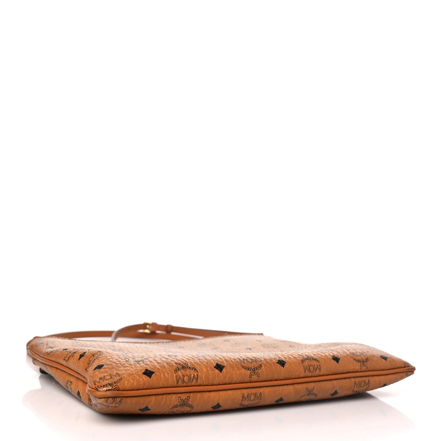 MCM Visetos Medium Crossbody Pouch Cognac 4 of 14