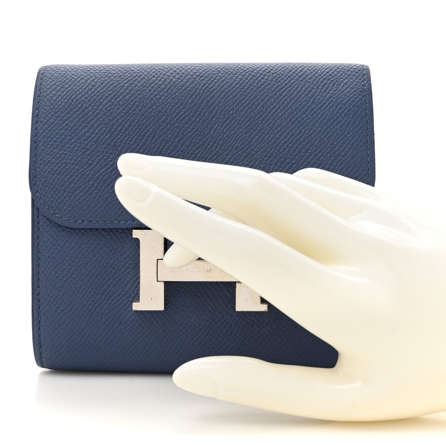 Epsom Verso Constance Short Wallet Bleu Brighton Rouge Pivoine