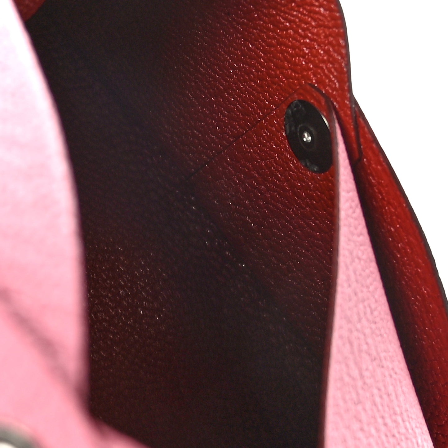 Chevre Chandra Verso Calvi Card Case Rose Confetti Brique