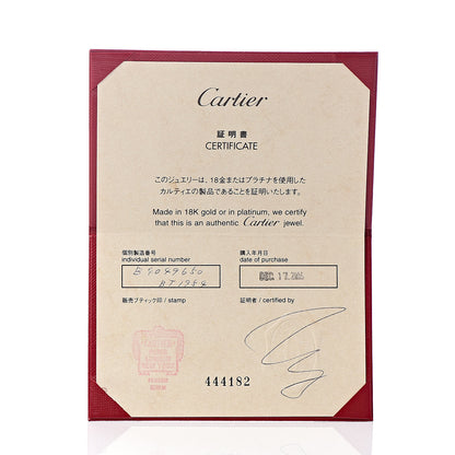 Cartier 18K White Gold 3.5mm LOVE Wedding Band Ring 50 5.25 5 of 5