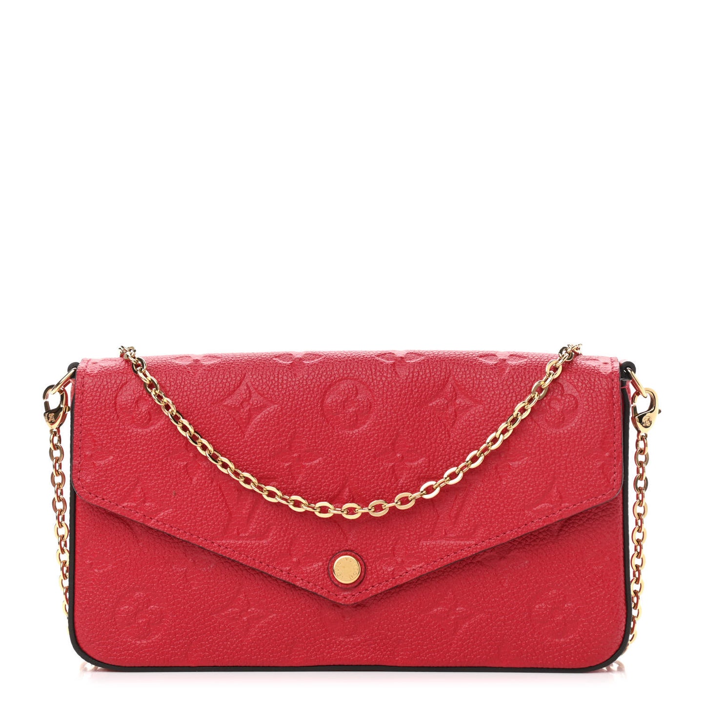 Empreinte Pochette Felicie Chain Wallet Scarlet