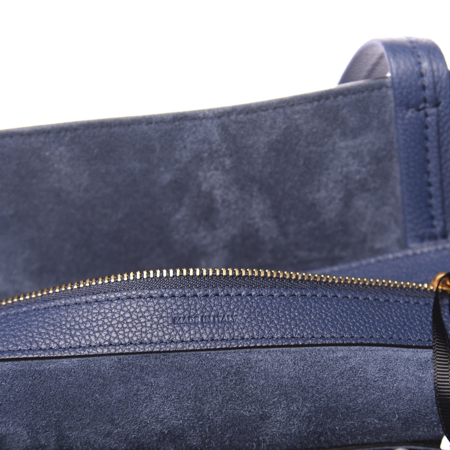 Celine Soft Grained Calfskin Small Belt Cabas Phantom Deep Blue 6 of 10