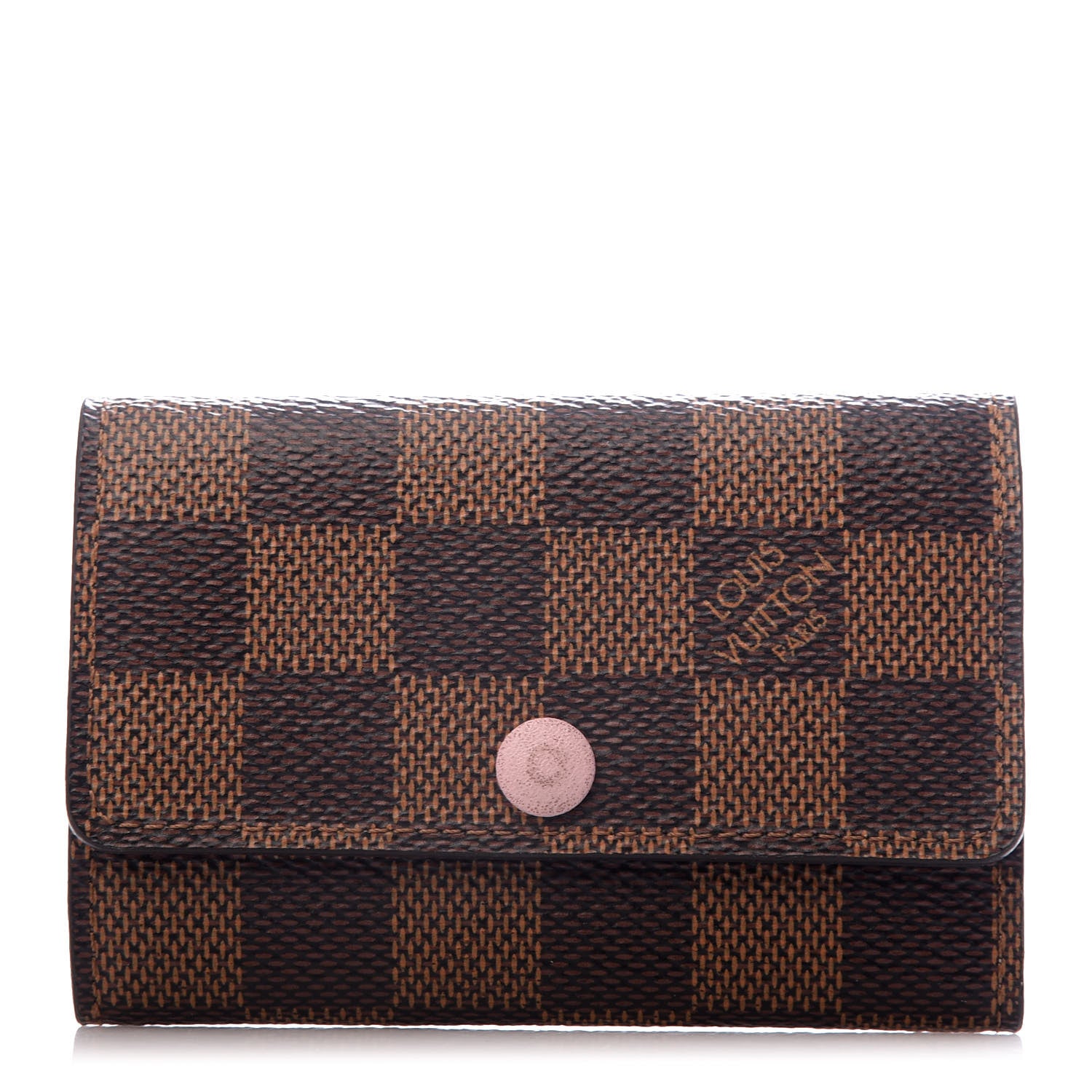 Louis Vuitton Damier Ebene Multicles 6 Key Holder Rose Ballerine 1 of 7