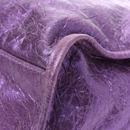 Balenciaga Agneau Classic Hardware City Metallic Purple 12 of 18