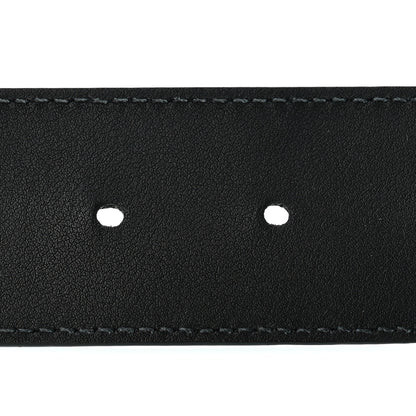 Gucci Azalea Calfskin Enamel Monochrome Double G 40mm Belt 95 38 Black 4 of 7