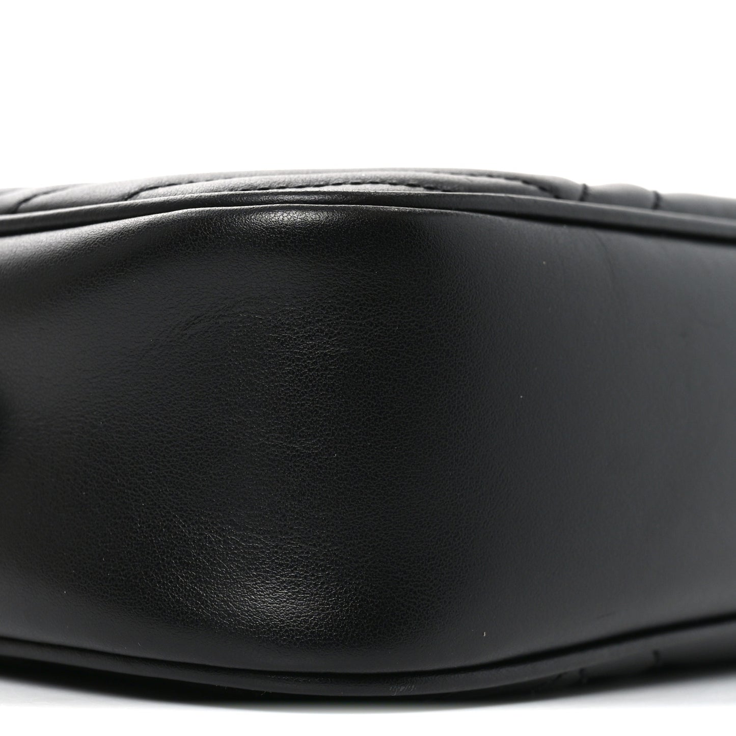 Calfskin Matelasse Small GG Marmont Chain Shoulder Bag Black