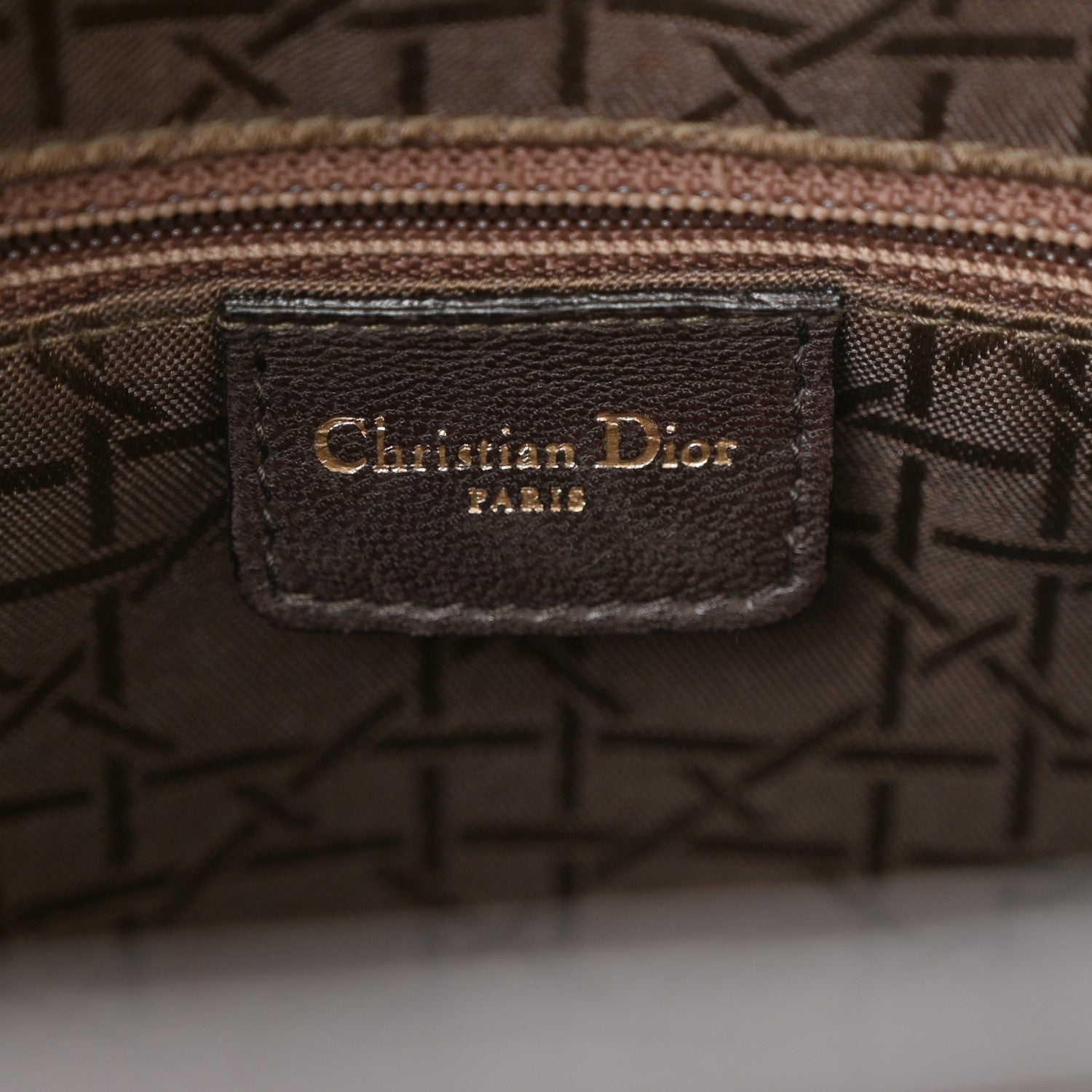 Christian Dior Lambskin Cannage Large Lady Dior Brown 6 of 10