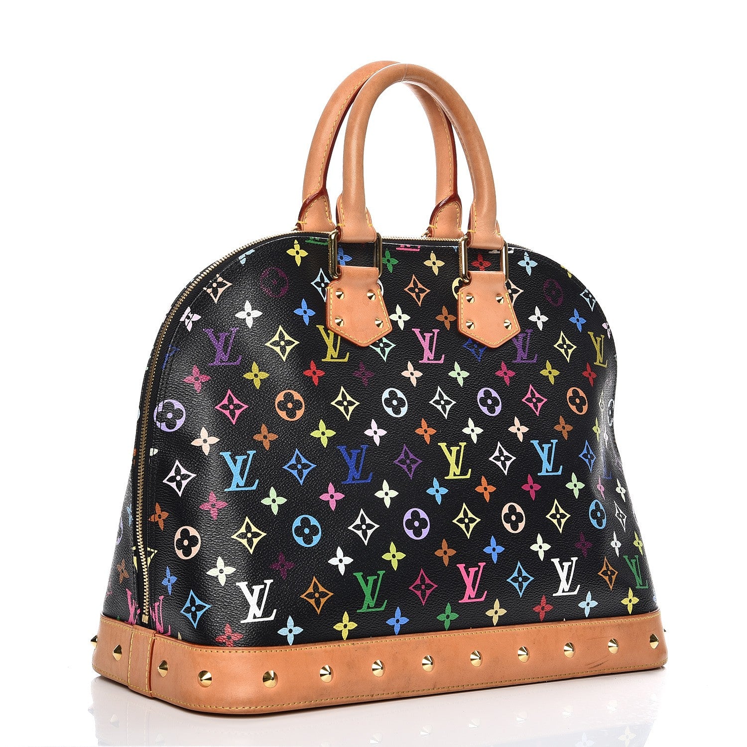 Louis Vuitton Monogram Multicolor Alma GM Black 3 of 15