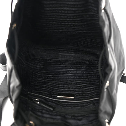 Prada Nylon Tessuto Saffiano Zipper Backpack Black 4 of 11