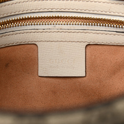 Gucci GG Supreme Monogram Small Horsebit 1955 Shoulder Bag Beige Mystic White 6 of 19