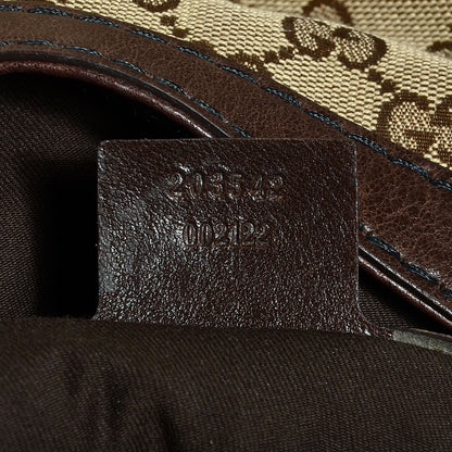 Gucci Monogram Large Jockey Hobo Brown 7 of 7