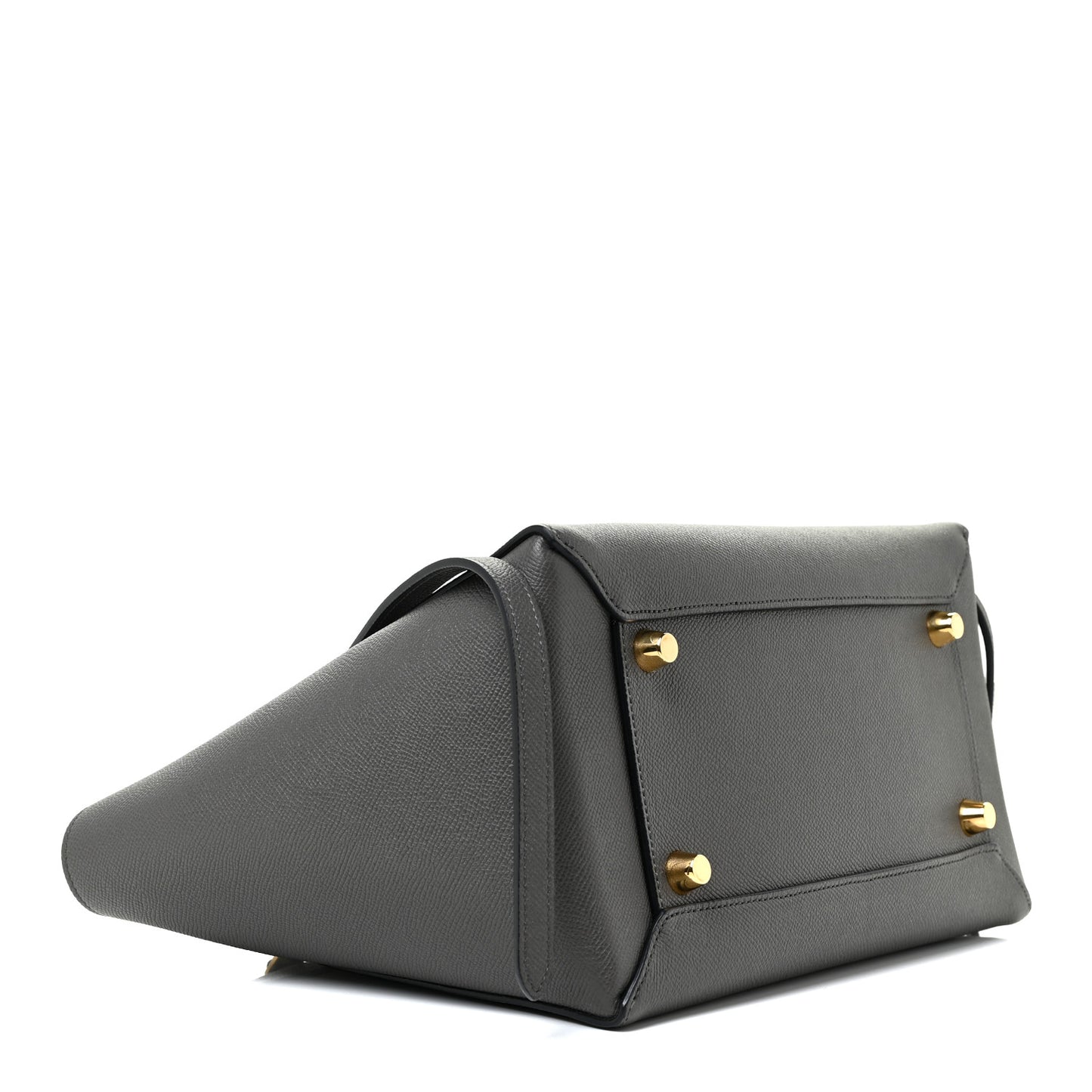 Grained Calfskin Mini Belt Bag Grey