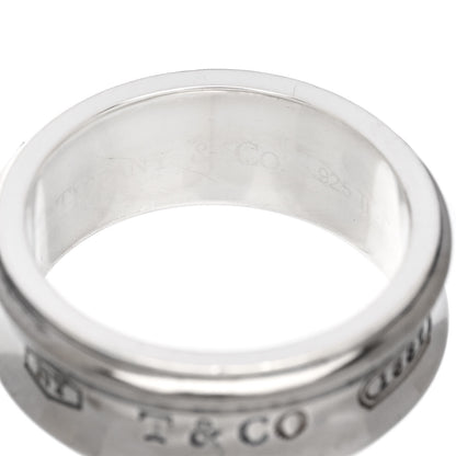 Tiffany Sterling Silver 1837 Band Ring 58 8.5 4 of 4
