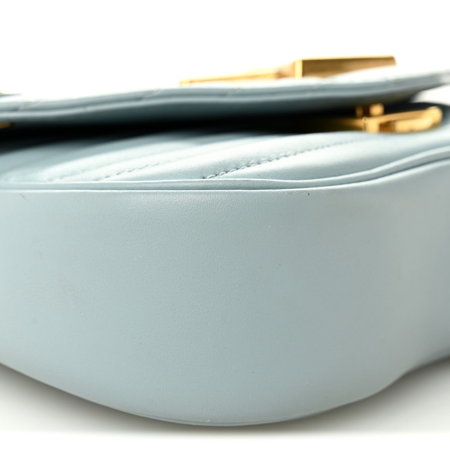 Louis Vuitton Calfskin New Wave Chain PM Porcelain Blue 9 of 11
