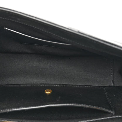 Saint Laurent Lambskin Chevron Quilted Small Loulou Black 6 of 13