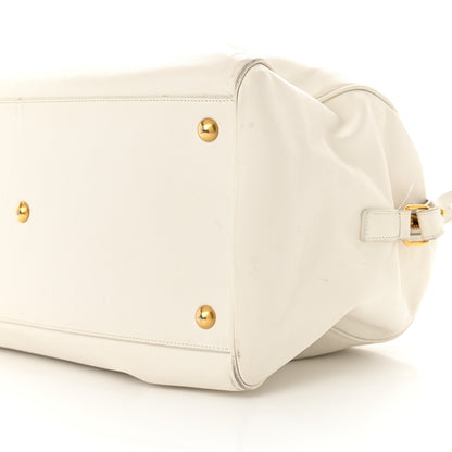 Saint Laurent Calfskin Classic Duffle 12 Bag White 10 of 23