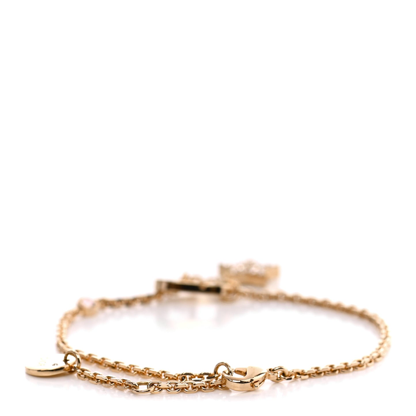 Metal Crystal Star CD Bracelet Gold
