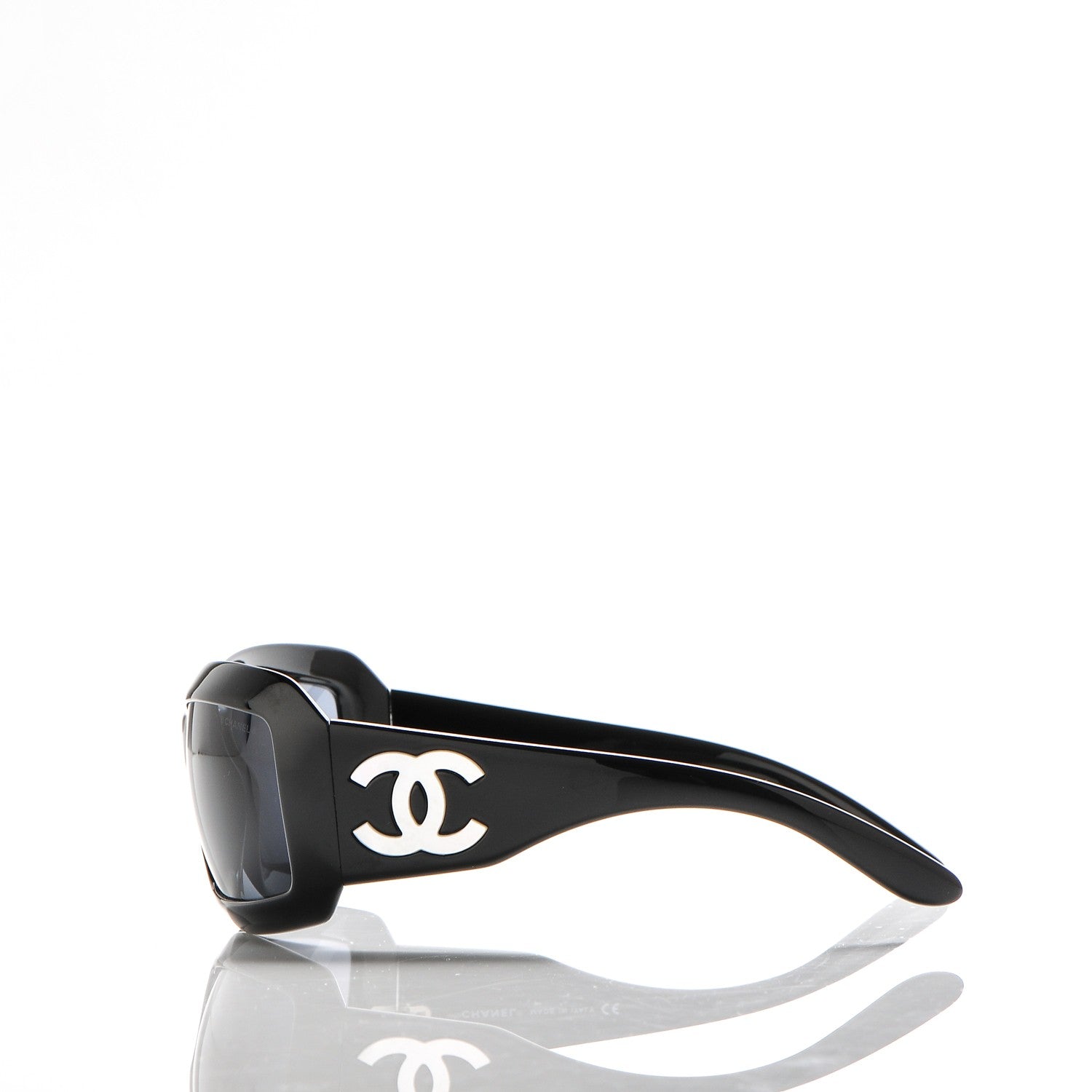 Chanel Mother of Pearl CC Sunglasses 5076-H Black 3 of 8