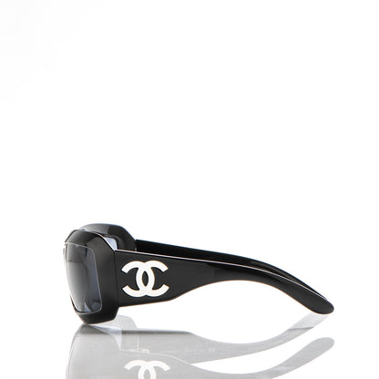 Chanel Mother of Pearl CC Sunglasses 5076-H Black 3 of 8