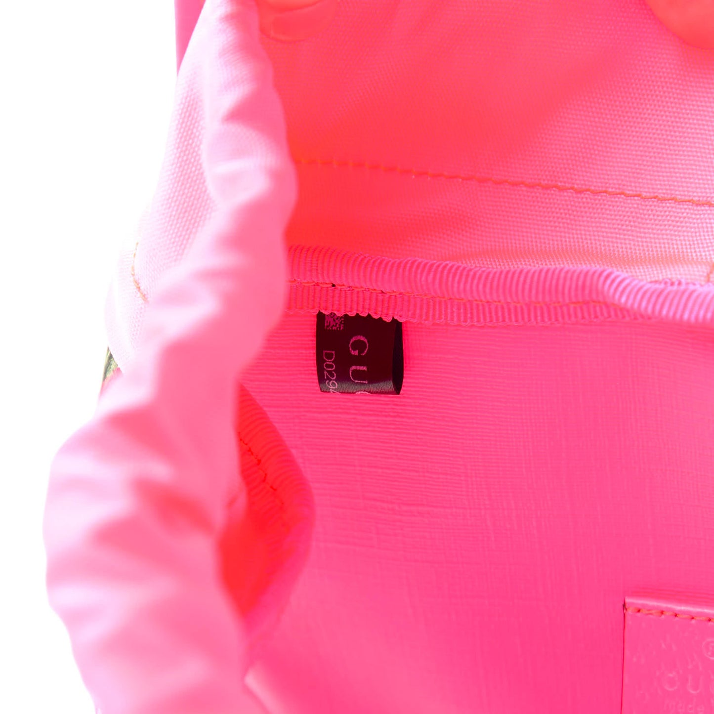 PVC Floral Double Buckle Backpack Fuchsia