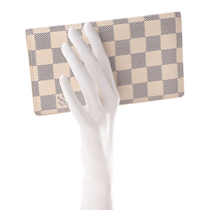 Louis Vuitton Damier Azur Checkbook Cover Wallet 2 of 8
