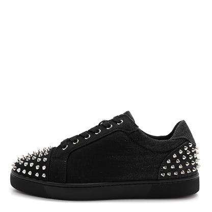 Christian Louboutin Denim Mens Seavaste 2 Orlato Flat Sneakers 42.5 Black 1 of 10