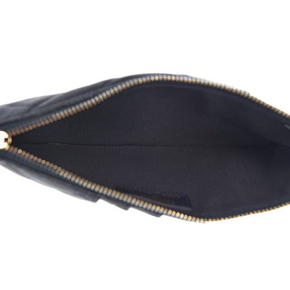 Chanel Caviar Quilted Classic Flat Wallet Pouch Navy 5 of 7