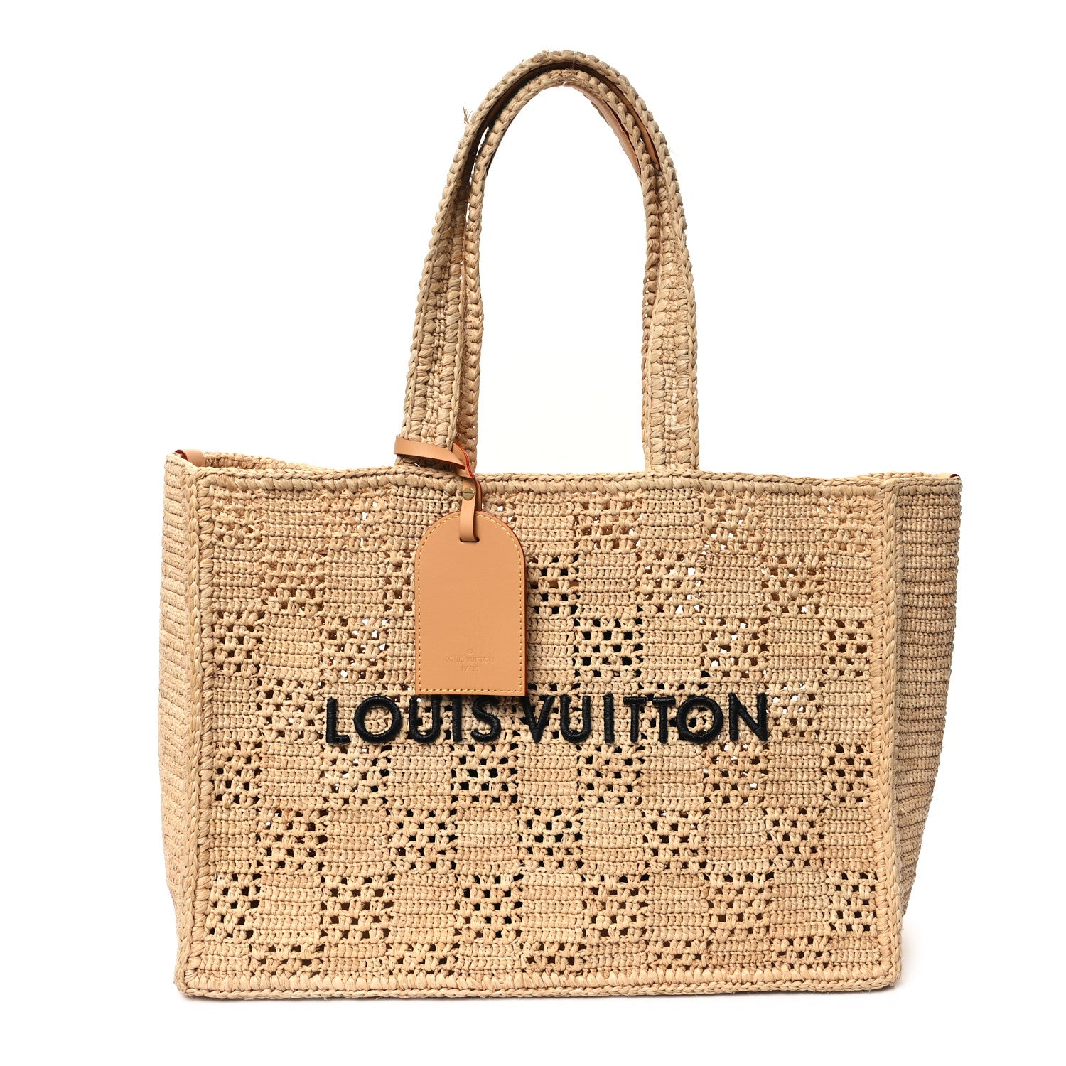 Louis Vuitton Raffia Summer Shopper Tote MM 1 of 11