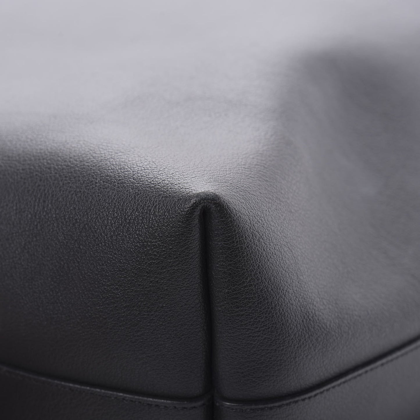 Calfskin Large Shopping Tote Black