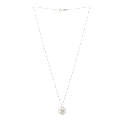 Tiffany Sterling Silver Letter G Disc Pendant Necklace 3 of 7
