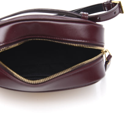 Saint Laurent Calfskin Canvas Monogram Lou Belt Bag Natural Dark Legion Red 5 of 8