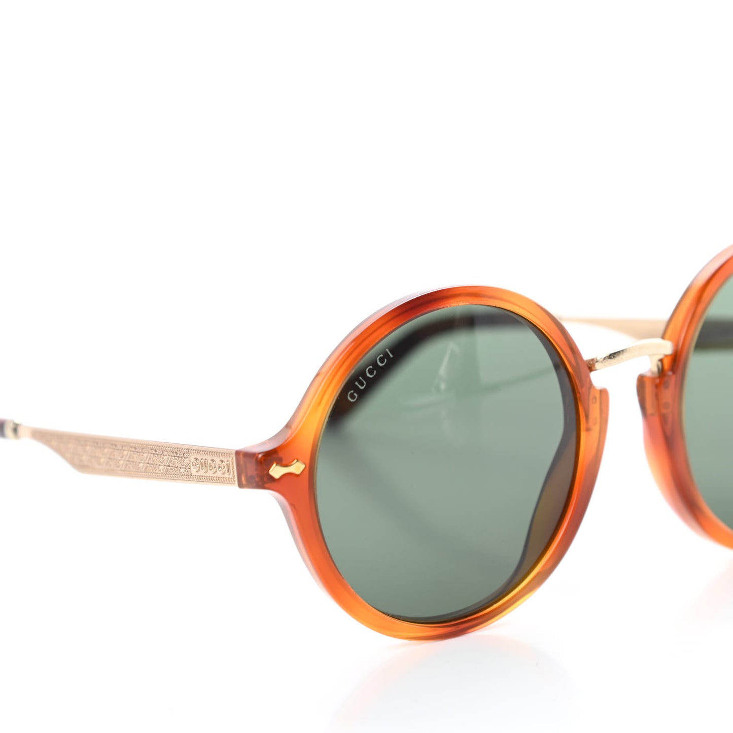 Acetate Round Frame Sunglasses GG1156/S Havana