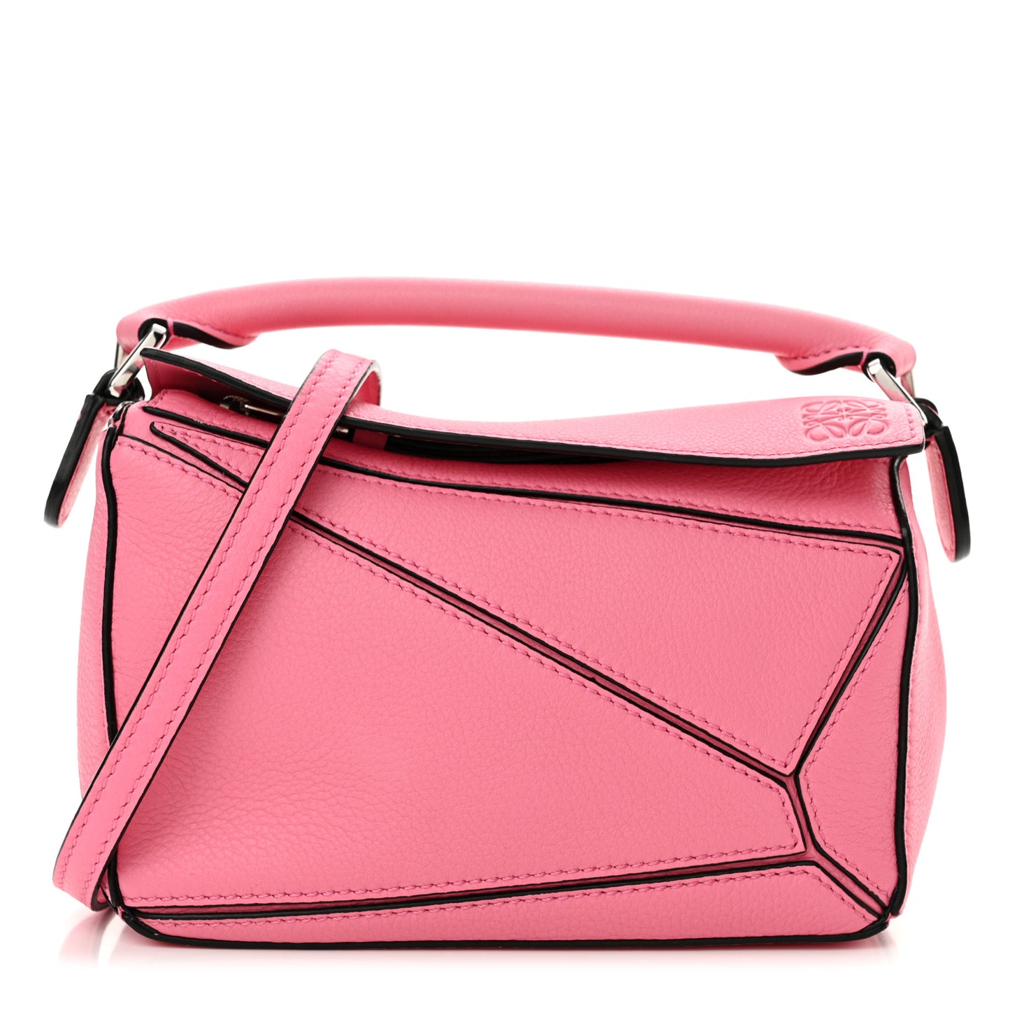 Calfskin Mini Puzzle Bag Wild Rose