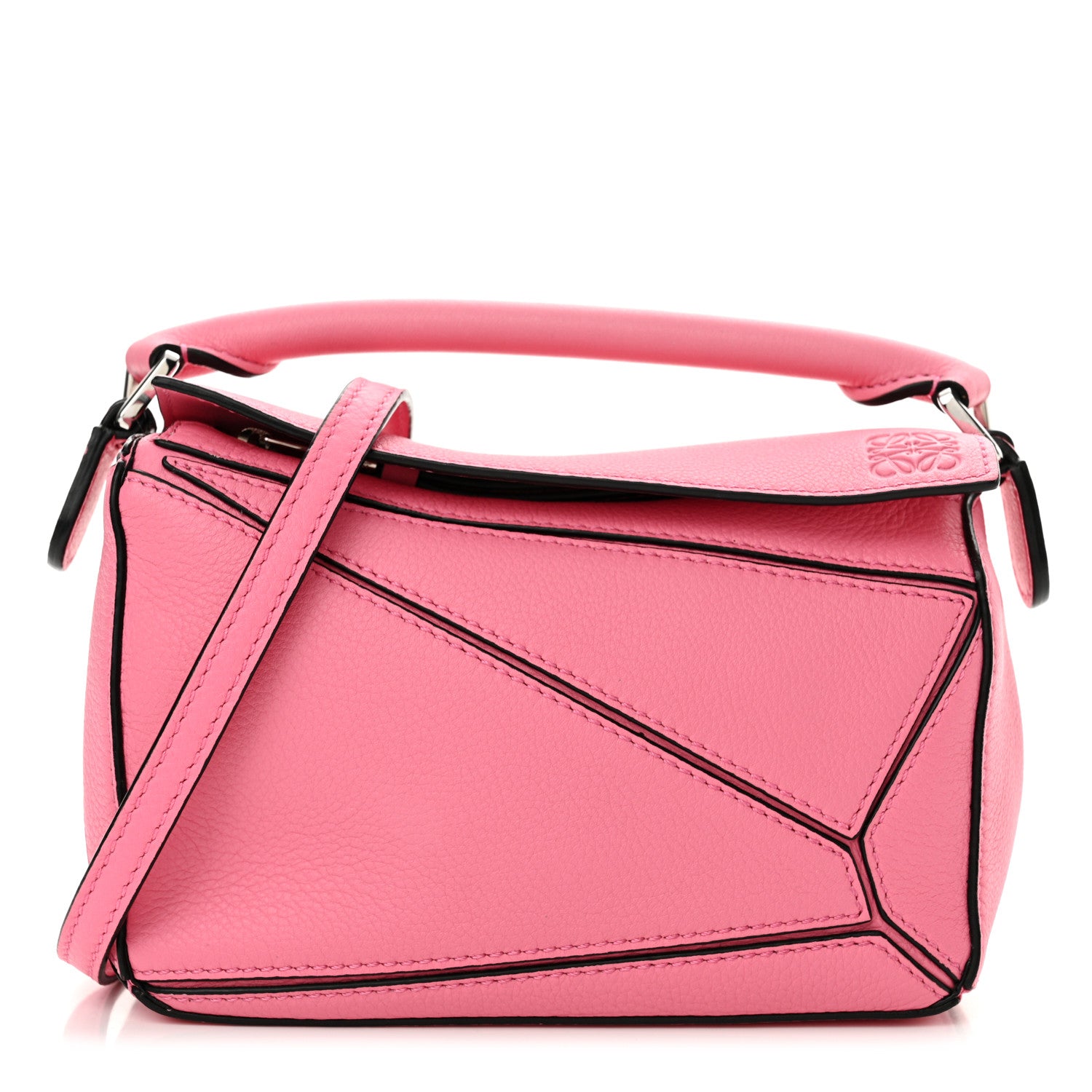 Loewe Calfskin Mini Puzzle Bag Wild Rose 1 of 11