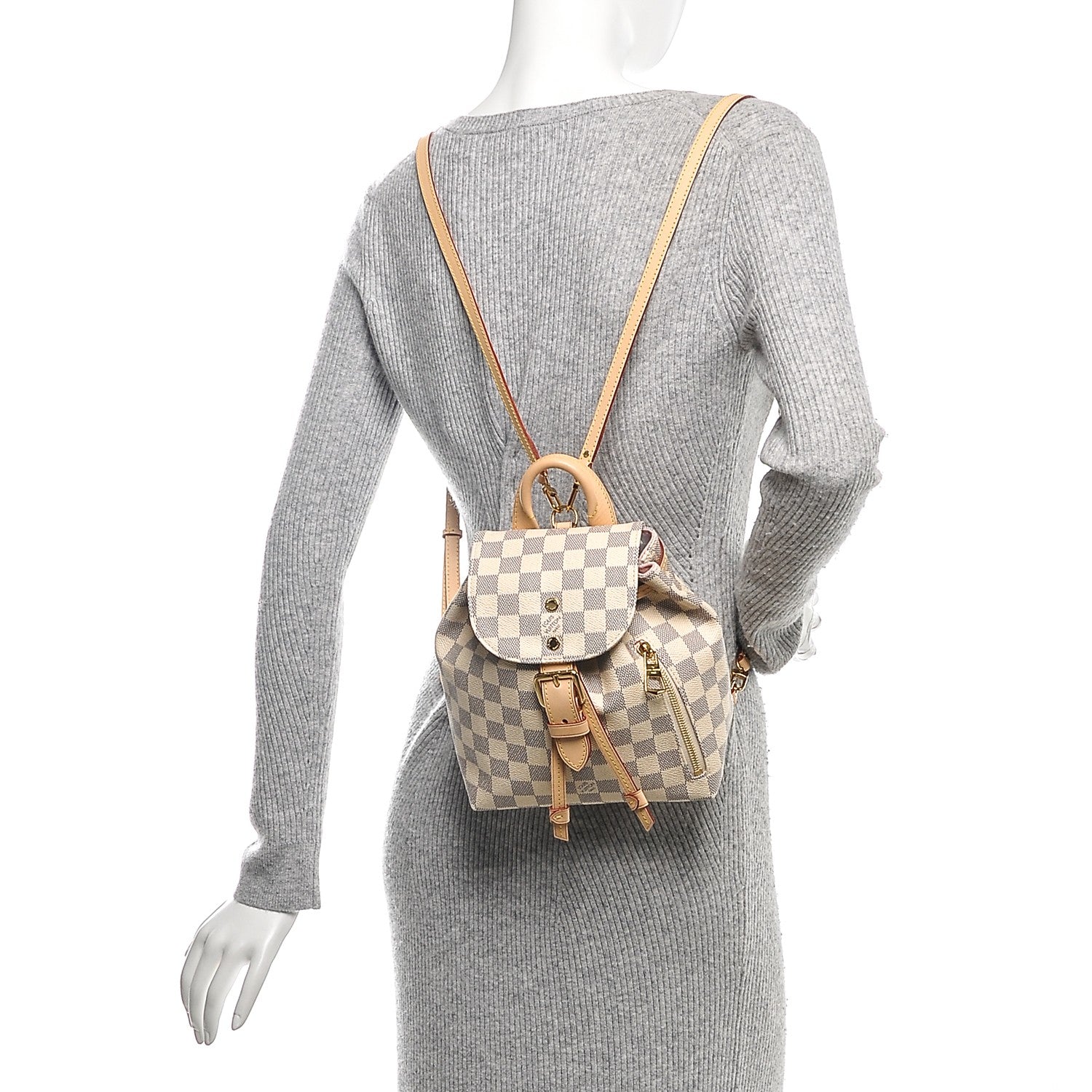 Louis Vuitton Damier Azur Sperone BB Backpack 2 of 7
