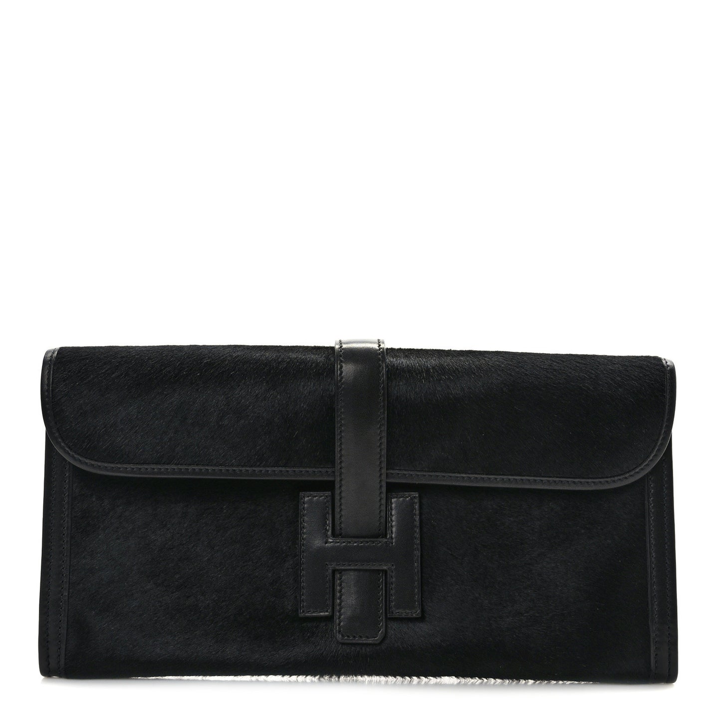 Pony Hair Swift Jige Elan 29 Clutch Black
