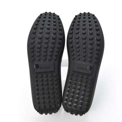 Gucci Rubber Mens Horsebit Driver Loafers 7 Black 5 of 9