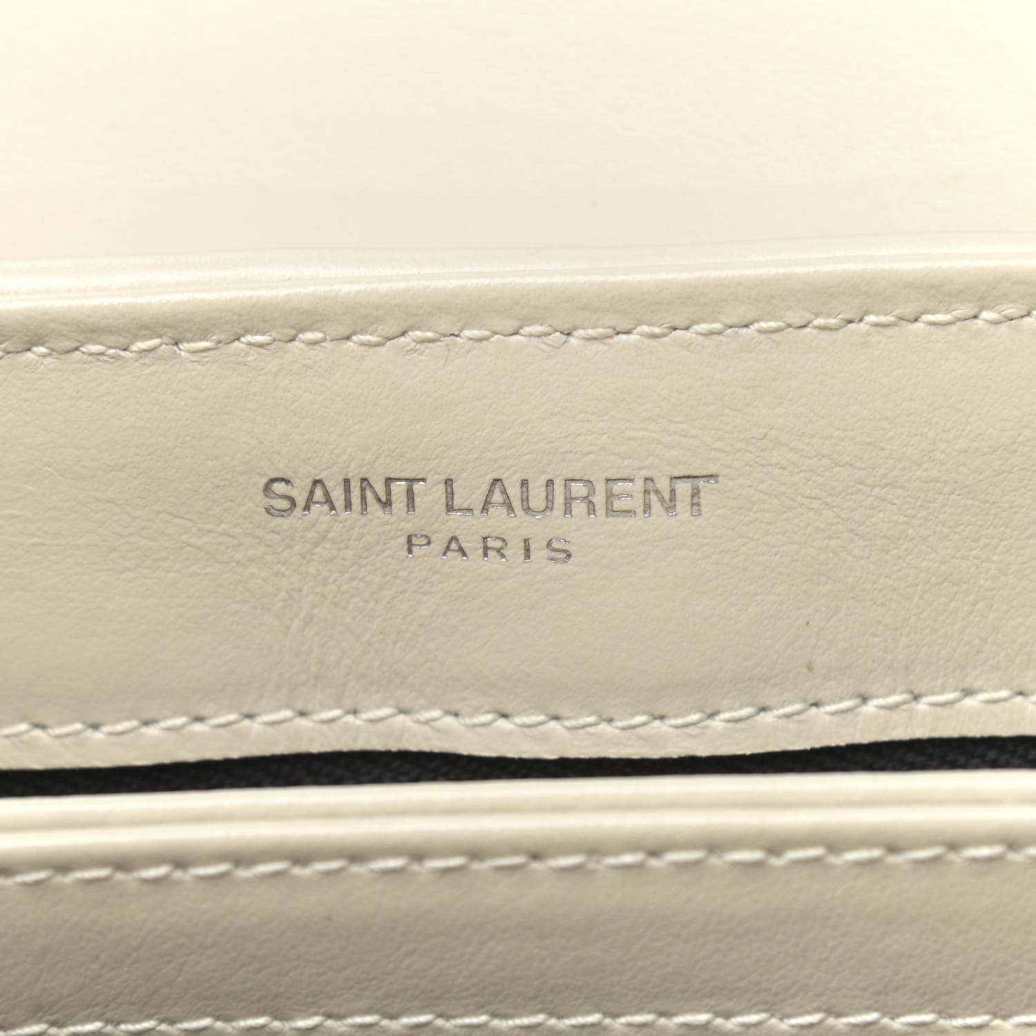 Saint Laurent Calfskin Y Quilted Monogram Toy Loulou Crossbody Bag Ivory 6 of 11