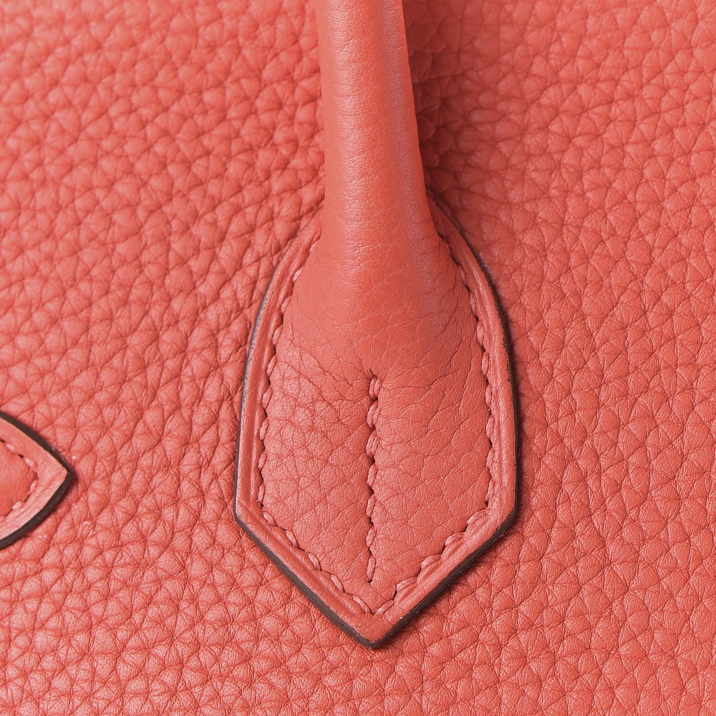 Taurillon Clemence Birkin 30 Rouge Pivoine