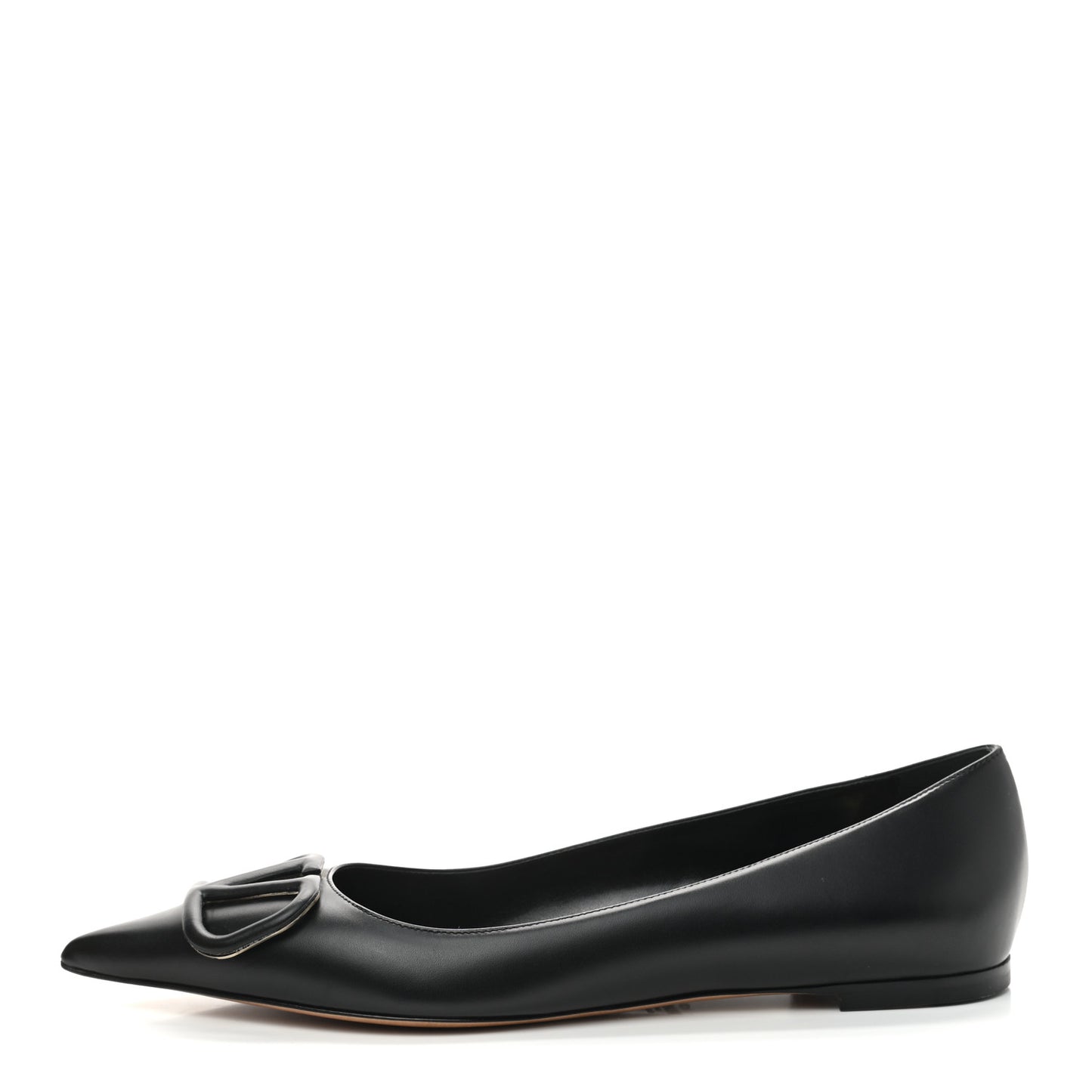 Nappa Vlogo Flats 40 Black