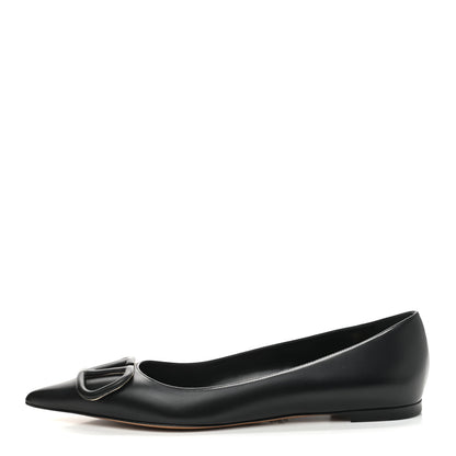 Valentino Garavani Nappa Vlogo Flats 40 Black 1 of 8
