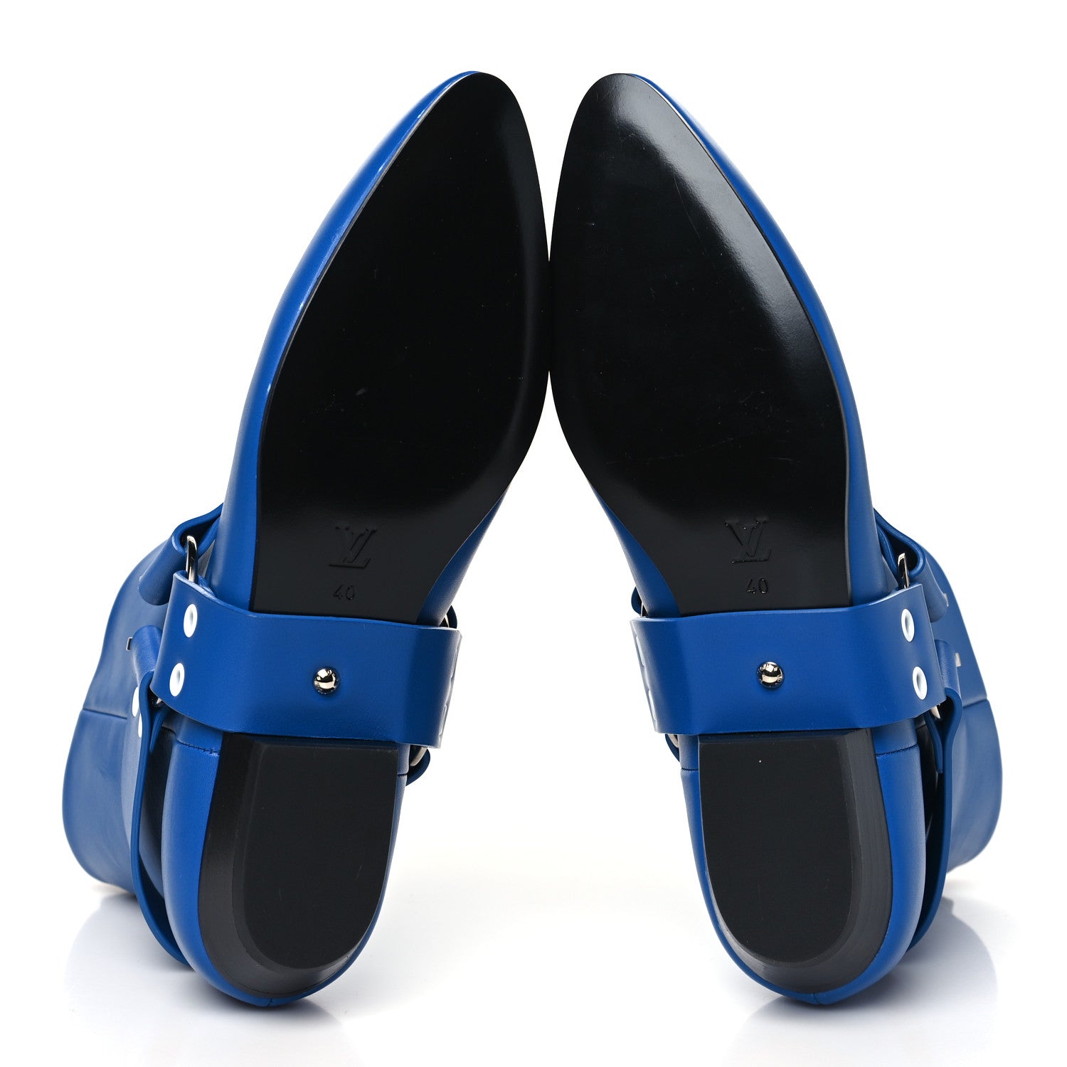 Louis Vuitton Calfskin Rhapsody Ankle Boots 40 Blue 5 of 9