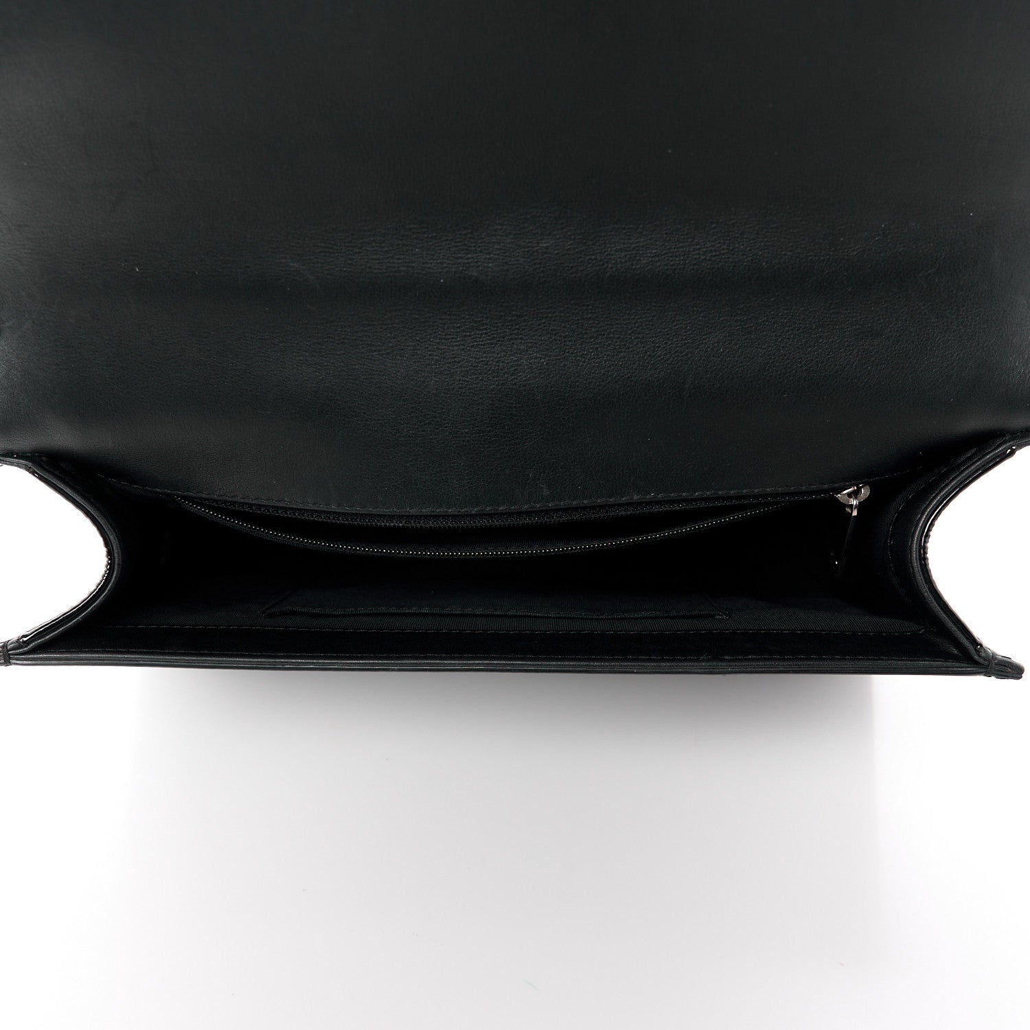 Chanel Patent Calfskin Quilted New Medium Plexiglass Boy Flap Black 5 of 12