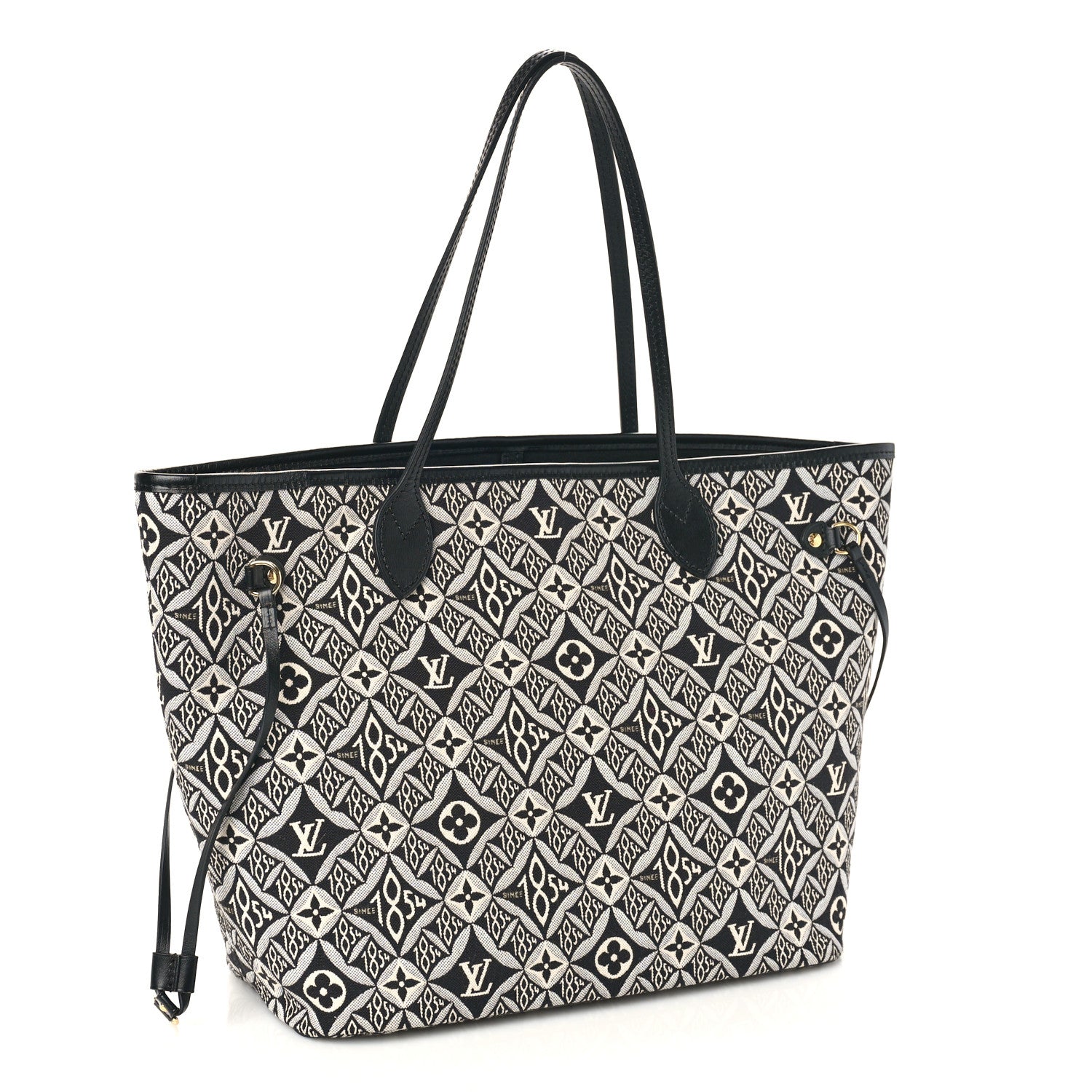 Louis Vuitton Jacquard Since 1854 Neverfull MM Grey 2 of 8