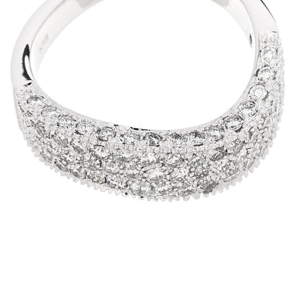 Parker & West by FASHIONPHILE 18K White Gold Diamond 1.21ctw Paved Curved Ring 54 6.75 8 of 10