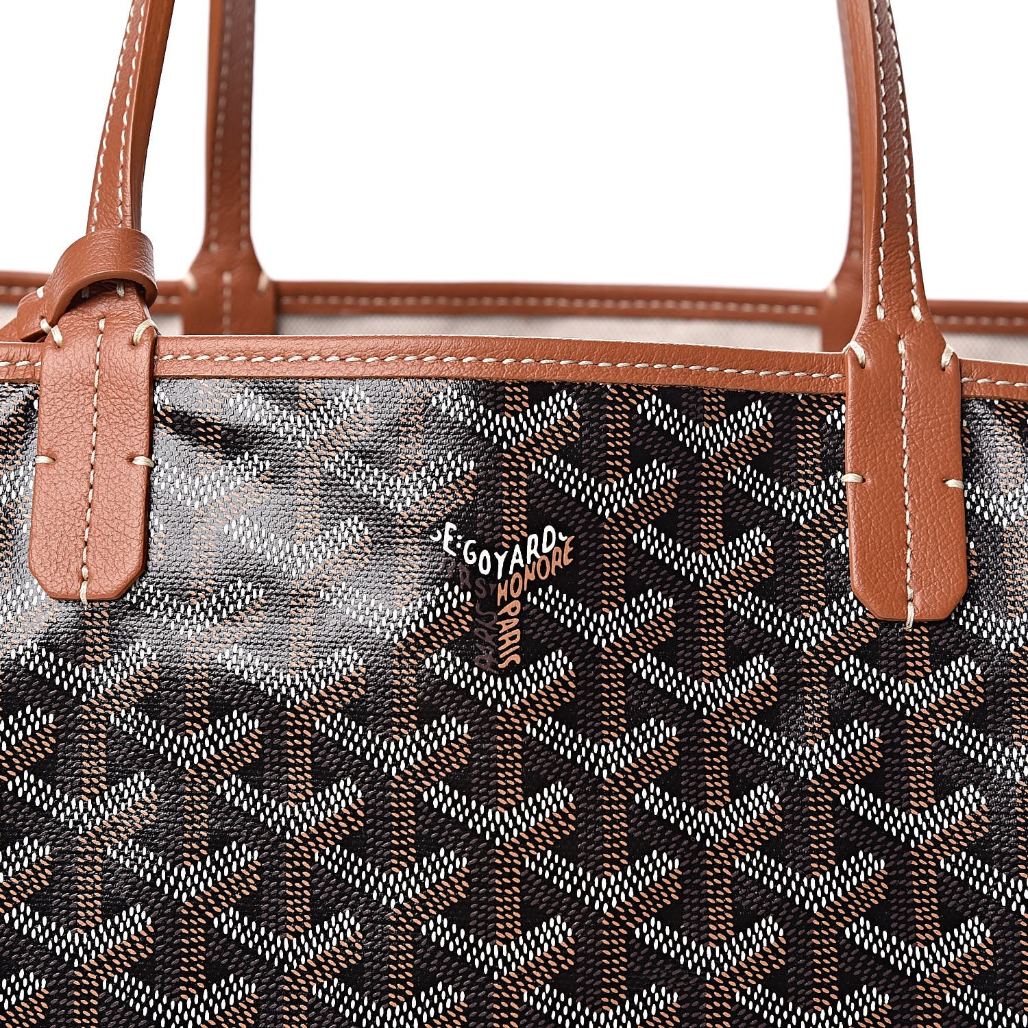Goyard Goyardine Saint Louis PM Black Gold 7 of 9