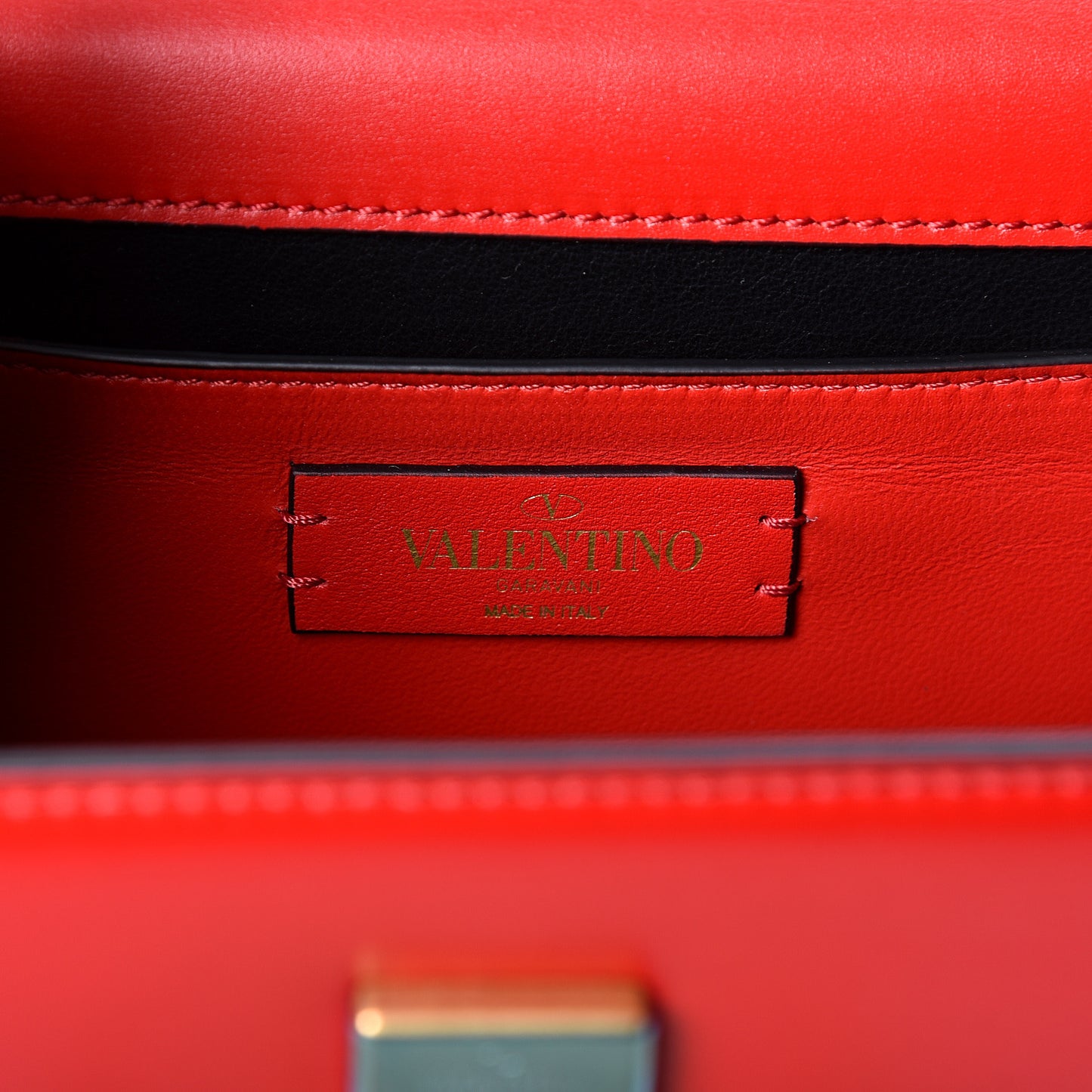 Smooth Calfskin Small VSling Shoulder Bag Red