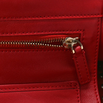 Valentino Garavani Vitello Monochrome Small Rockstud All Over Tote Rosso Valentino 7 of 9